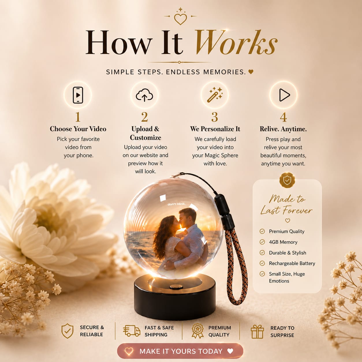 Magic Sphere That Holds Memories Forever